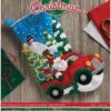 Bucilla The Christmas Drive | Felt Applique Christmas Stocking Kit | 86663I
