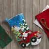 Bucilla The Christmas Drive | Felt Applique Christmas Stocking Kit | 86663I