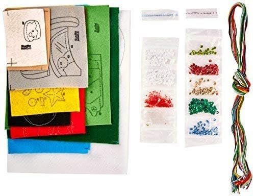 Bucilla The Christmas Drive | Felt Applique Christmas Stocking Kit | 86663I