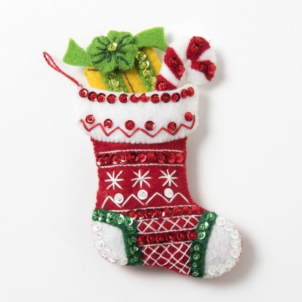 Bucilla Nordic Snowman | Felt Applique Christmas Stocking Kit | 86817