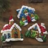 Bucilla Christmas Village | Kit de adornos de fieltro | 89218E