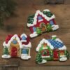 Bucilla Christmas Village | Kit de adornos de fieltro | 89218E