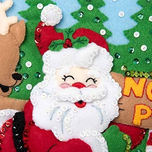 bucilla-89228e-felt-applique-christmas-stocking-kit-18-north-pole-santa-89228e-variant-02 Bucilla North Pole Santa | Felt Applique Christmas Stocking Kit | 89228E