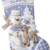 Bucilla Snowman's Winter Wonderland | Felt Applique Christmas Stocking Kit | 89245E