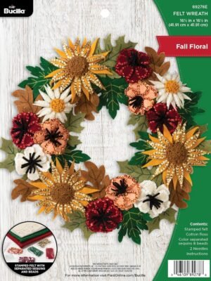 bucilla-89278e-felt-applique-wreath-kit-16-5-x-16-5-floral-fall-89278e-primary Bucilla Floral Fall | Felt Applique Wreath Kit | 89278E