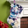 Bucilla Arctic Santa | Felt Applique Christmas Stocking Kit | 86653