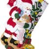Bucilla Christmas Hugs | Kit de media navideña de fieltro | 89253E