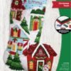 Bucilla Christmas Town | Felt Applique Christmas Stocking Kit | 89528E