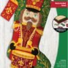 Bucilla Nutcracker Noel | Felt Applique Christmas Stocking Kit | 89703E