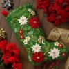 bucilla-felt-applique-18-stocking-making-kit-poinsettia-elegance-perfect-89684e-variant-02 Bucilla Poinsettia Elegance | Felt Applique Christmas Stocking Kit | 89684E