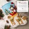 Bucilla Reindeer Crossing | Felt Applique Christmas Stocking Kit | 89791E
