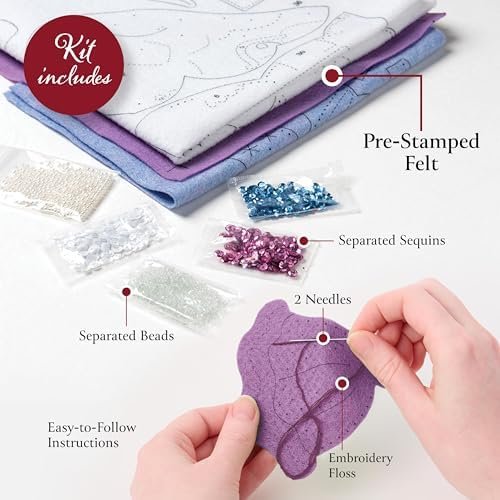 Bucilla Santa's Sea Life | Felt Applique Christmas Stocking Kit | 89771E