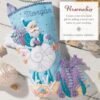 Bucilla Santa's Sea Life | Felt Applique Christmas Stocking Kit | 89771E