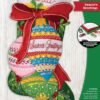 Bucilla Season's Greetings | Kit de media navideña de fieltro | 89618E