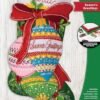 Bucilla Season's Greetings | Kit de media navideña de fieltro | 89618E