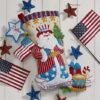 bucilla-felt-applique-18-stocking-making-kit-stars-and-stripes-santa-per-89472e-variant-01 Bucilla Stars and Stripes Santa | Kit de media navideña de fieltro | 89472E