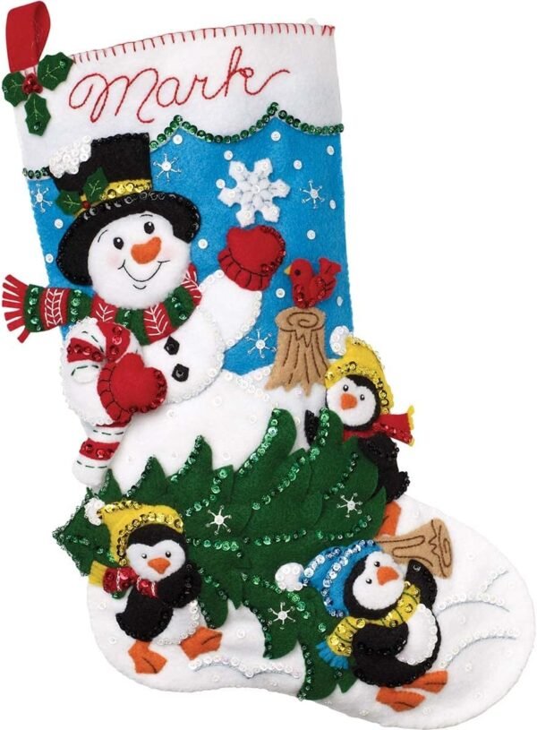 bucilla-felt-applique-18-stocking-making-kit-the-perfect-tree-perfect-fo-89329e-primary Bucilla The Perfect Tree | Felt Applique Christmas Stocking Kit | 89329E