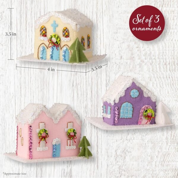 Bucilla Putz Village | Felt Applique Ornament Kit | 89799E product image