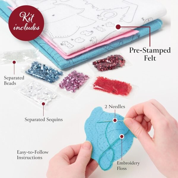 Bucilla Putz Village | Felt Applique Ornament Kit | 89799E product image