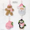 Bucilla Santa Sweets | Kit de adornos de fieltro | 89708E