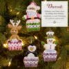 Bucilla Snowman's Candy Confections | Kit de adornos de fieltro | 89730E