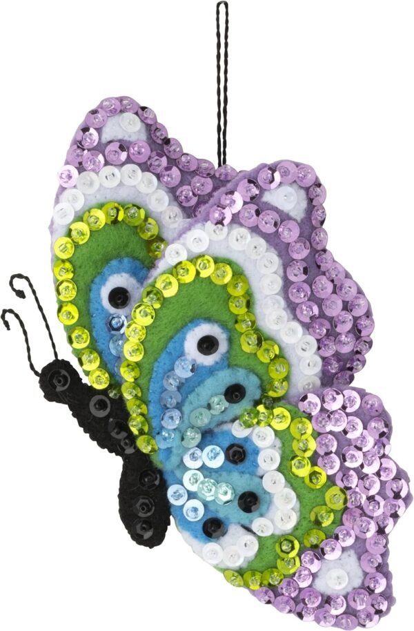 Bucilla Butterfly Garden | Felt Applique Ornament Kit | 89488E product image