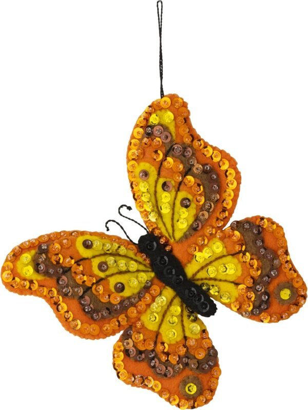 Bucilla Butterfly Garden | Felt Applique Ornament Kit | 89488E product image