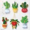 Bucilla Holiday House Plants | Felt Applique Ornament Kit | 89634E product image