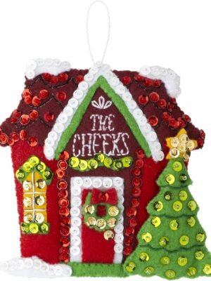 Bucilla Home for the Holidays | Felt Applique Ornament Kit | 89511E product image