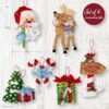 Bucilla North Pole This Way | Felt Applique Ornament Kit | 89743E product image