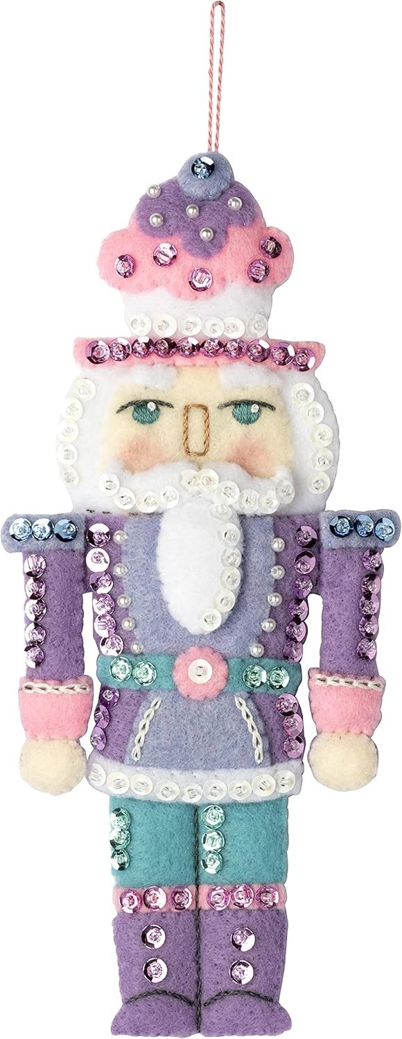 Bucilla Nutcracker Sweet | Felt Applique Ornament Kit | 89292E product image