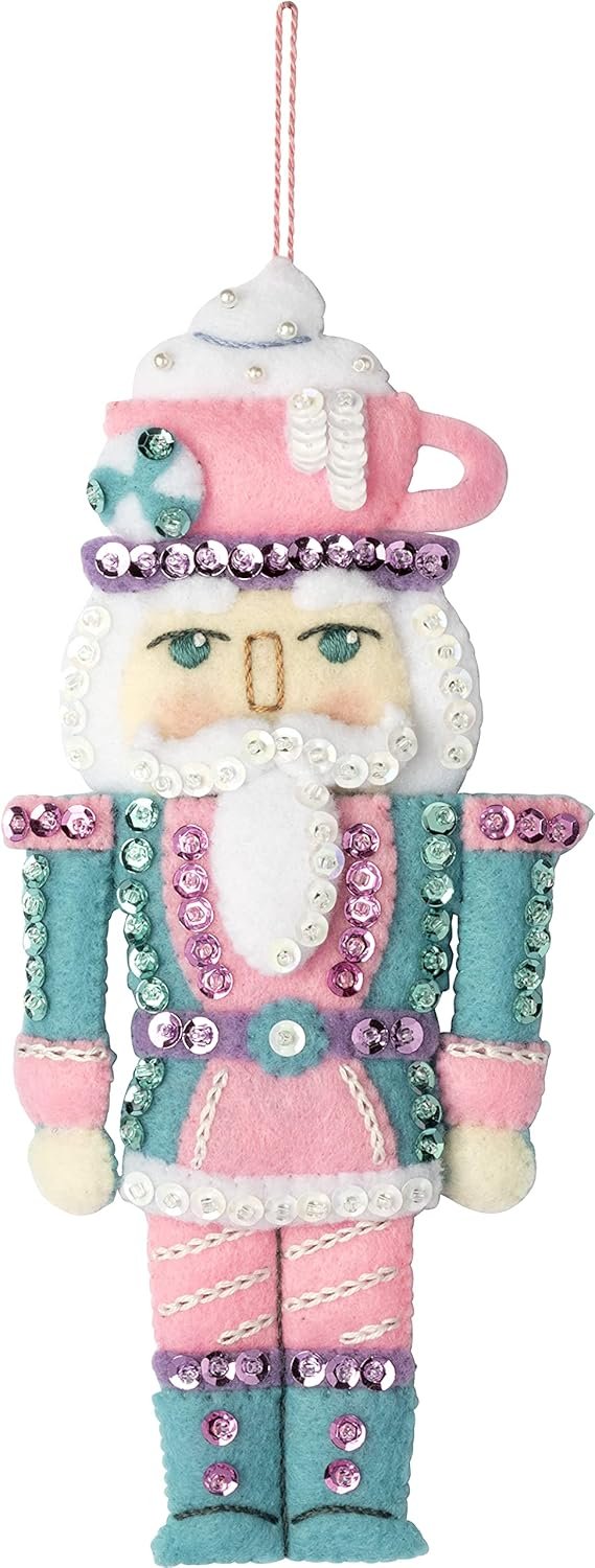 Bucilla Nutcracker Sweet | Felt Applique Ornament Kit | 89292E product image