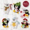 Bucilla Polar Pals | Kit de adornos de fieltro | 89752E