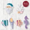 Bucilla Santa's Sea Life | Felt Applique Ornament Kit | 89772E product image