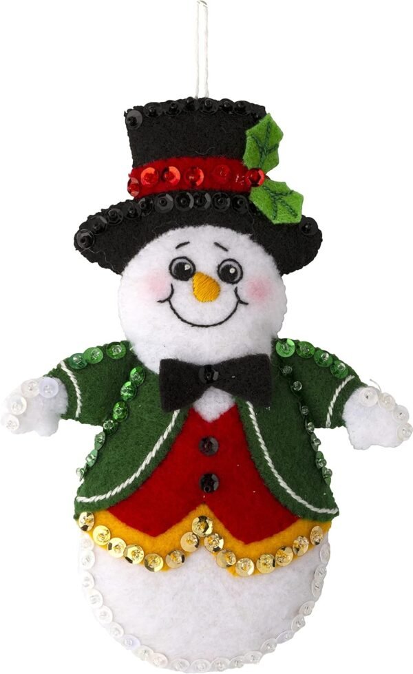 Bucilla Snow Much Fun | Kit de adornos de fieltro | 89492E
