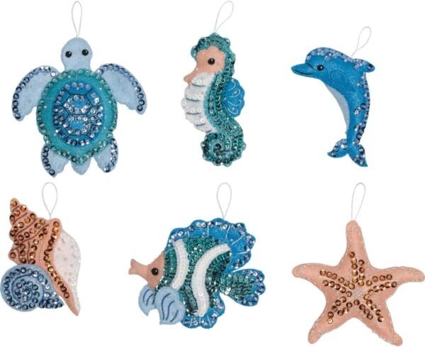 Bucilla Under the Sea | Felt Applique Ornament Kit | 86958E product image