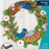 Bucilla Bless This Nest | Felt Applique Wreath Kit | 89672E