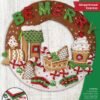 Bucilla Gingerbread Express | Felt Applique Wreath Kit | 89677E