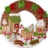 Bucilla Gingerbread Express | Kit de corona navideña de fieltro | 89677E