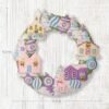 Bucilla Putz Village | Felt Applique Wreath Kit | 89801E
