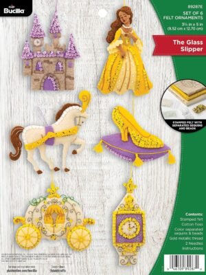 Bucilla Glass Slipper | Felt Applique Ornament Kit | 89287E product image
