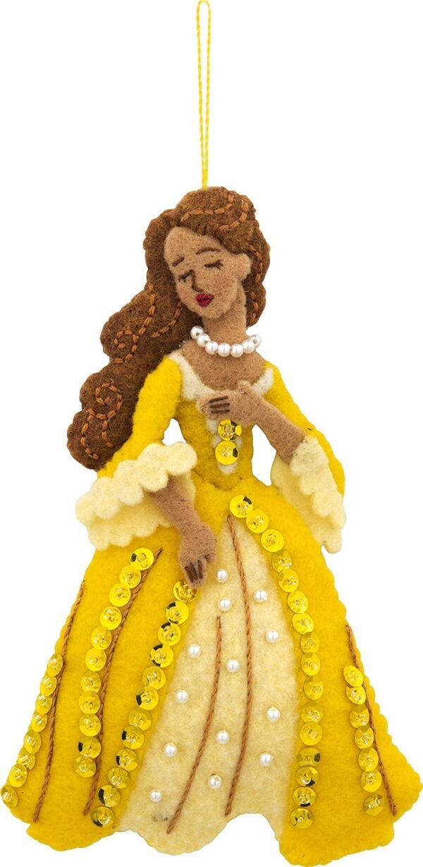 bucilla-glass-slipper-felt-applique-ornament-kit-set-of-6-89287e-variant-02 Bucilla Glass Slipper | Felt Applique Ornament Kit | 89287E product image