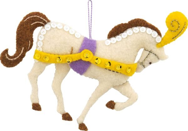bucilla-glass-slipper-felt-applique-ornament-kit-set-of-6-89287e-variant-05 Bucilla Glass Slipper | Felt Applique Ornament Kit | 89287E product image