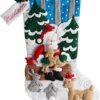 bucilla-santa-s-forest-family-stocking-kit-86865-variant-01 Bucilla Santa's Forest Family | Kit de media navideña de fieltro | 86865