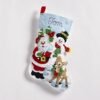 bucilla-santa-s-gathering-felt-applique-christmas-stocking-18-89308e-variant-01 Bucilla Santa's Gathering | Kit de media navideña de fieltro | 89308E